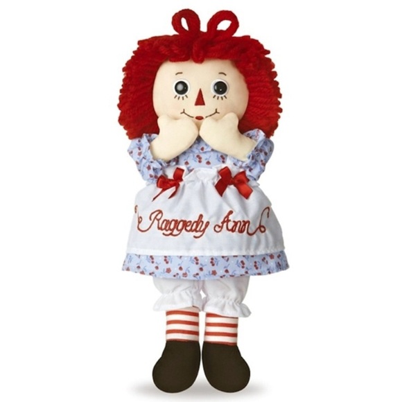 2012 Hand Made by AURORA Classic Timeless Raggedy Ann Doll Embroidered Lace Bows - Picture 3 of 16